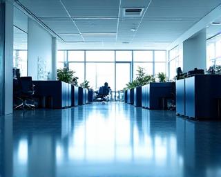 Limpieza de oficinas corporativas modernas